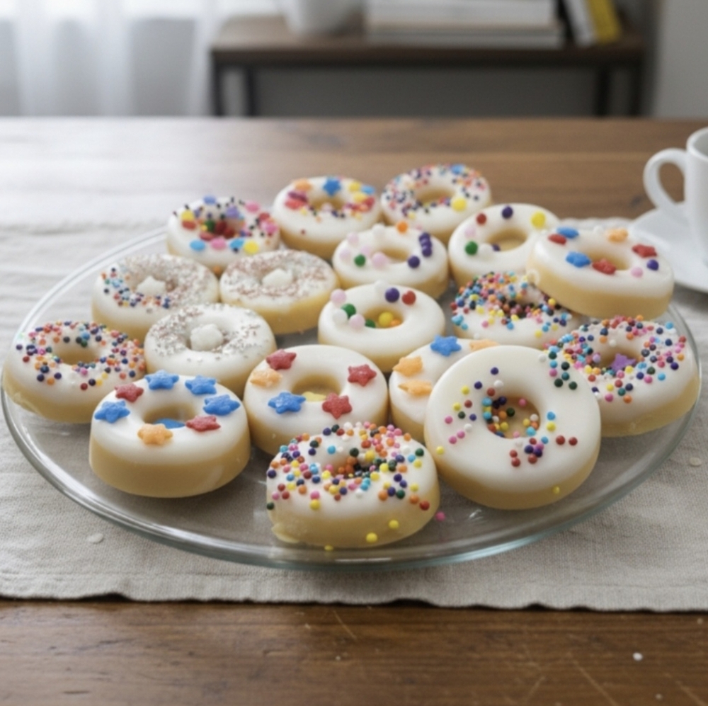 Scented Soy Wax Melts Mini Donuts  4 oz